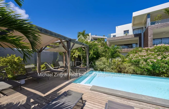 Appartement 3 chambres dans une résidence sécurisée à Pointe aux Canonniers