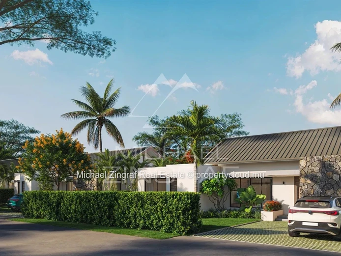 Villa 3 Chambres avec Jardin Privatif à Anahita Beau Champ