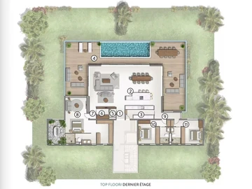 Penthouse de 3 Chambres