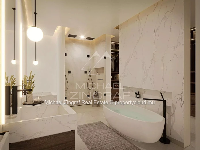 Superbe Penthouse avec accès & vue mer à Pereybere