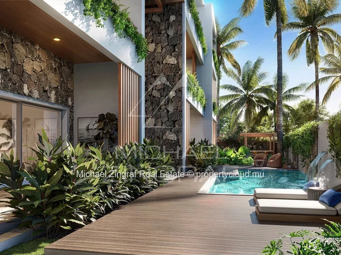 Superbe Penthouse avec accès & vue mer à Pereybere