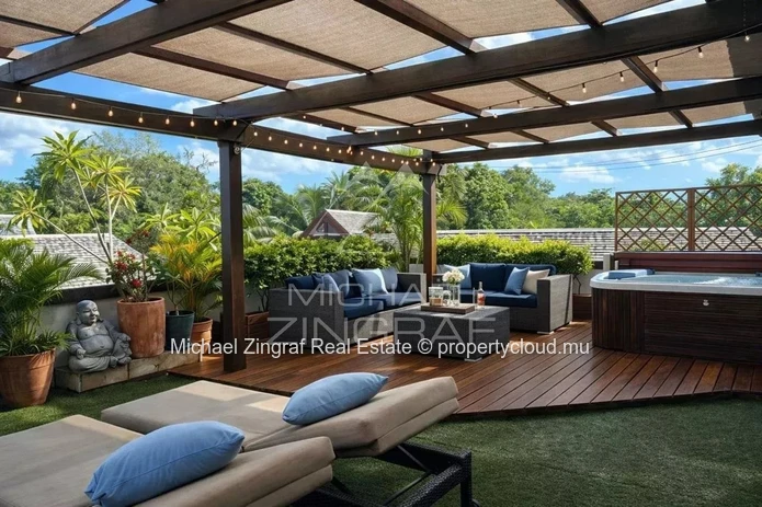 Penthouse d’exception de 4 chambres avec vue mer à Tamarin