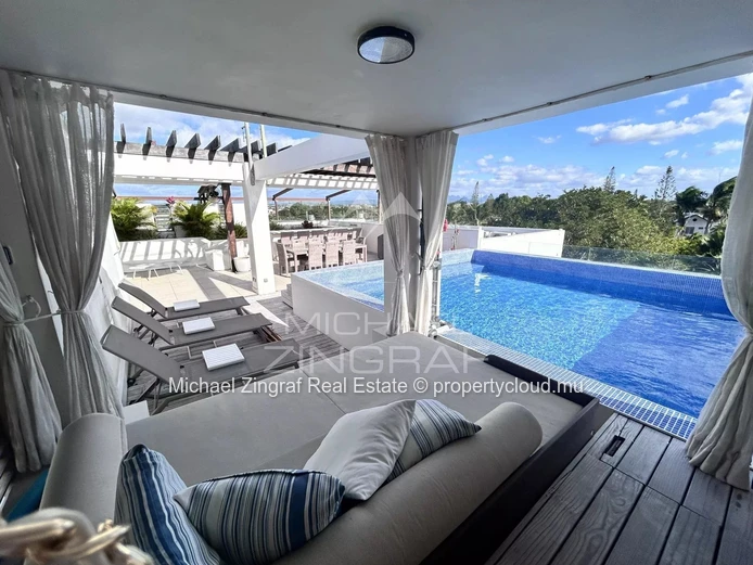 Penthouse - accessibilité plage privée - à Pereybere
