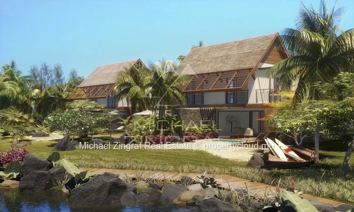 Vivre entre nature et lagon – Duplex d’exception à Pointe d’Esny Le Village