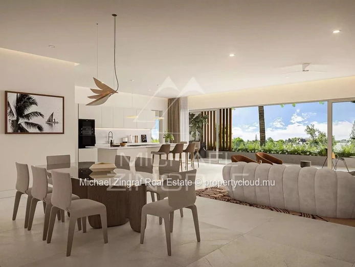 Superbe Penthouse avec accès & vue mer à Pereybere