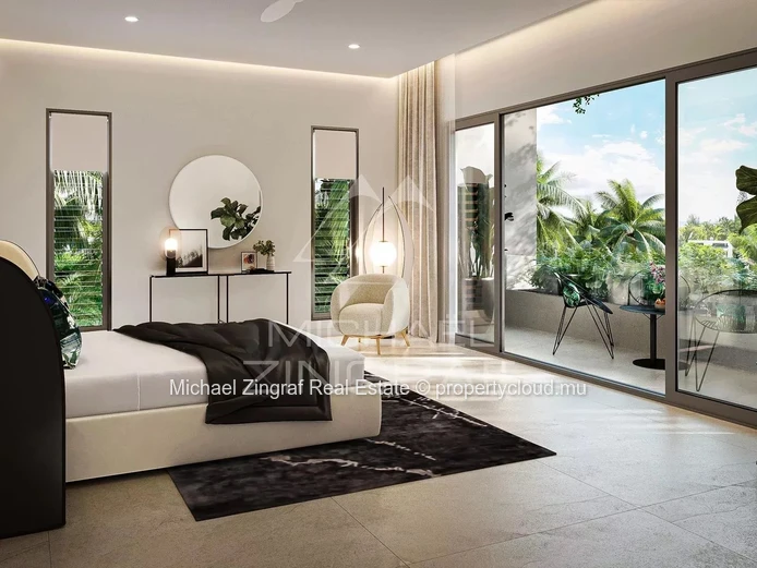 Superbe Penthouse avec accès & vue mer à Pereybere