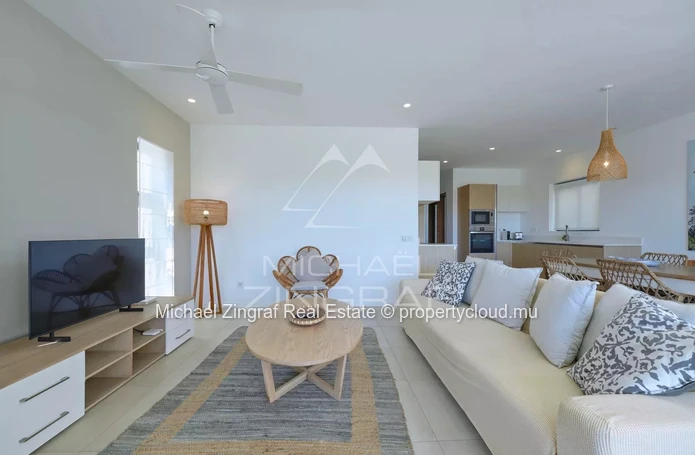 Appartement 3 chambres dans une résidence sécurisée à Pointe aux Canonniers