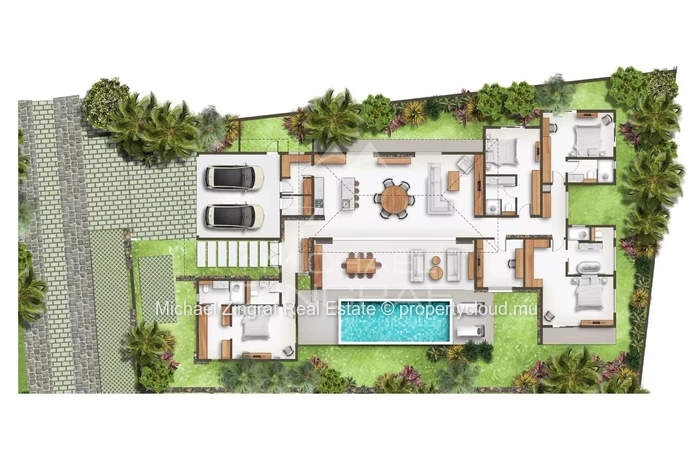 Villa de prestige - 4 chambres - Pereybere