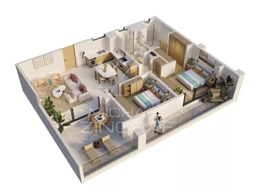 Appartement de 2 Chambres