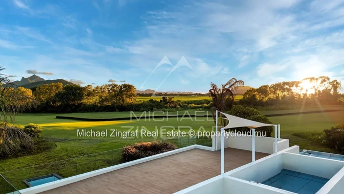 Villa contemporaine avec vue panoramique sur le golf