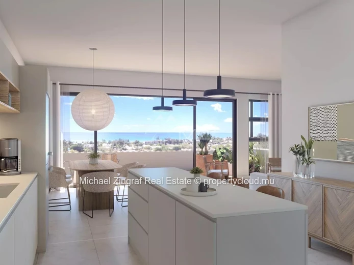 Vue Mer - Appartement 3 càc, rez de chaussée - Tamarin